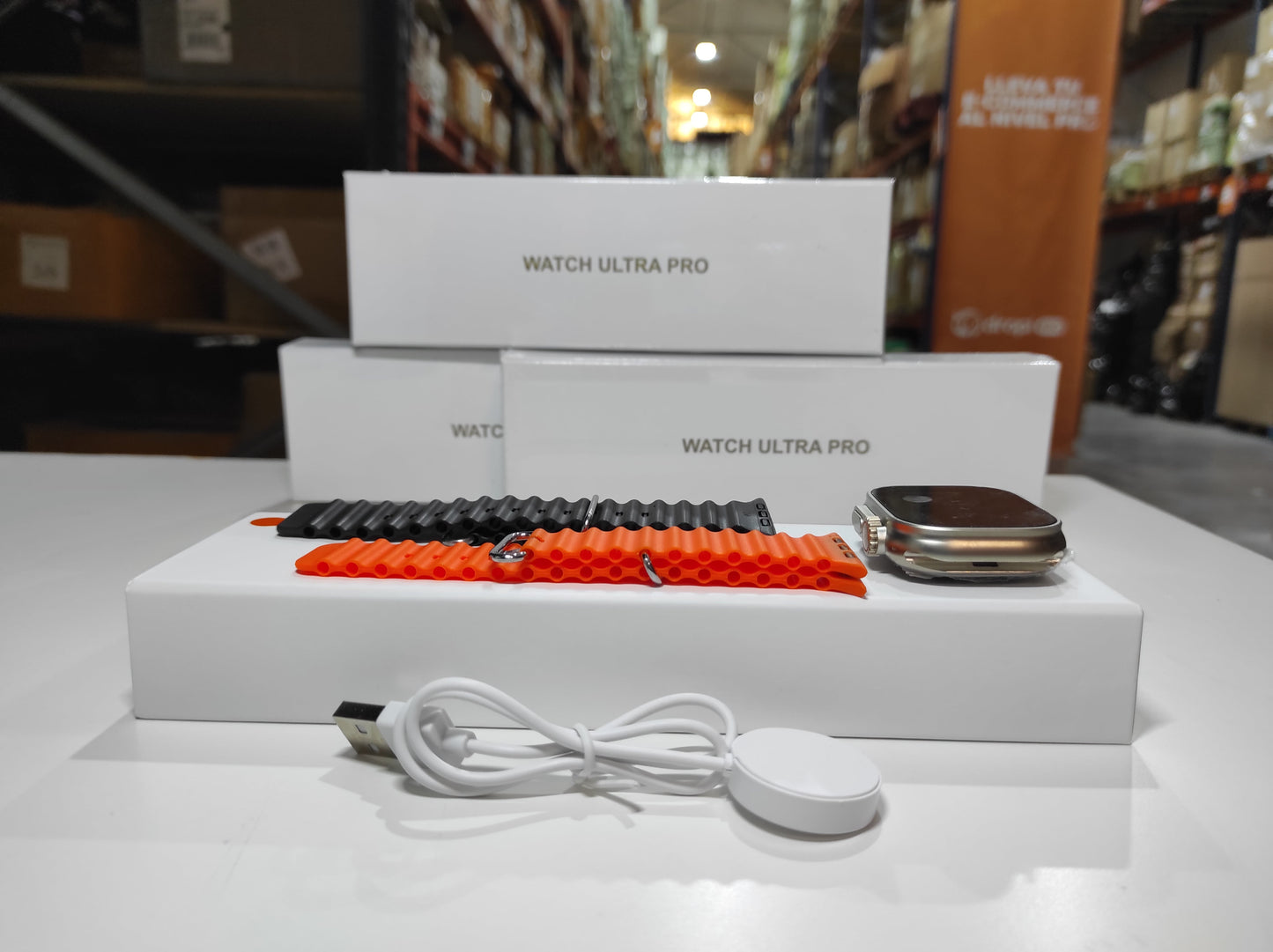 ENVÍO GRATIS | Smartwatch Ultra Pro con 2 correas ( negro + naranja )