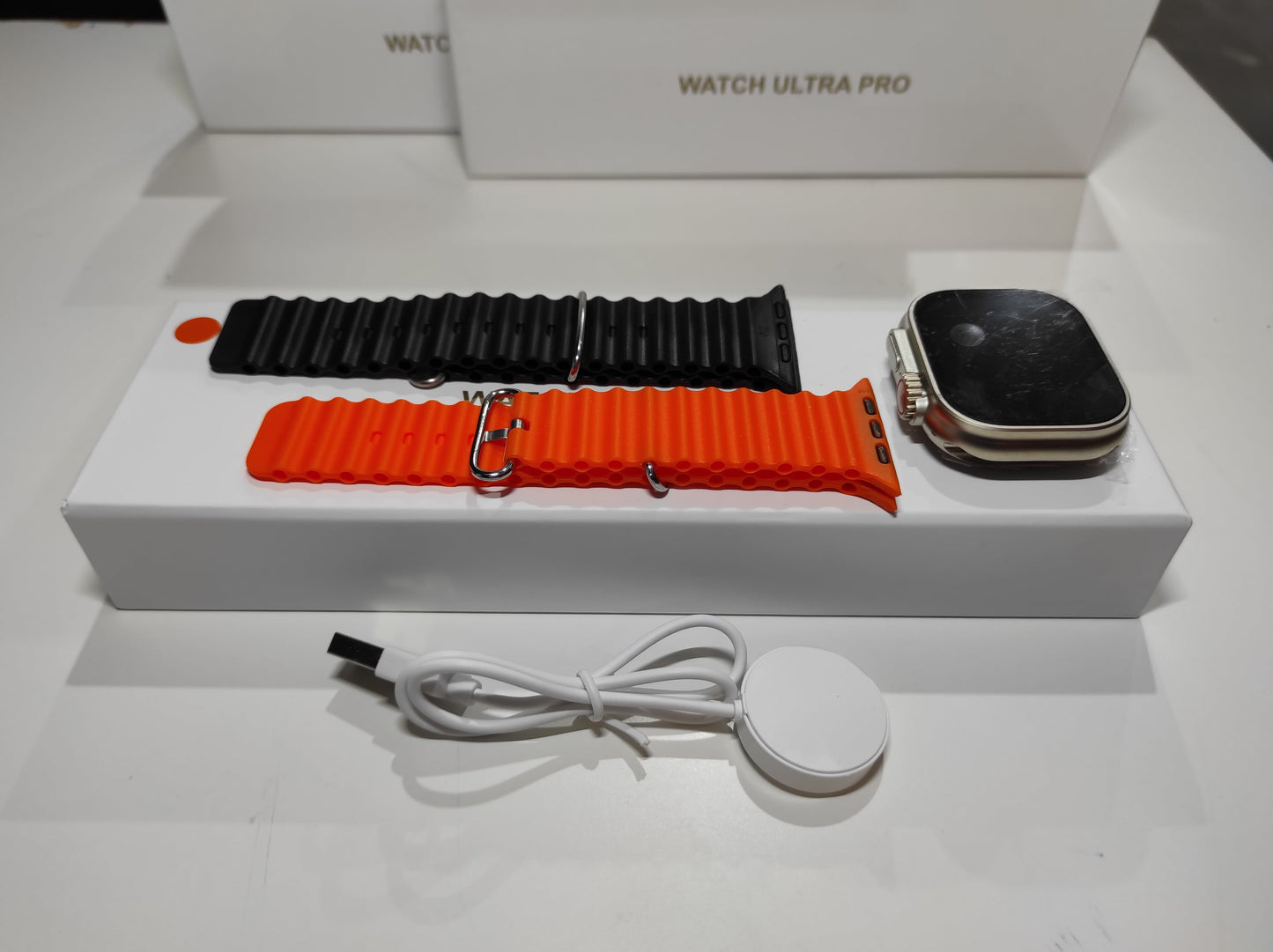 ENVÍO GRATIS | Smartwatch Ultra Pro con 2 correas ( negro + naranja )