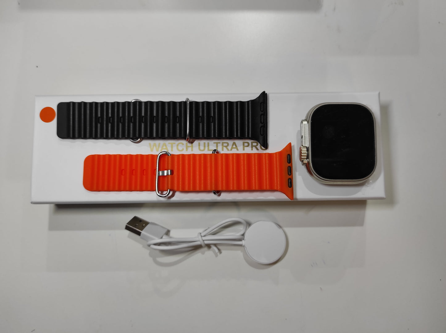 ENVÍO GRATIS | Smartwatch Ultra Pro con 2 correas ( negro + naranja )