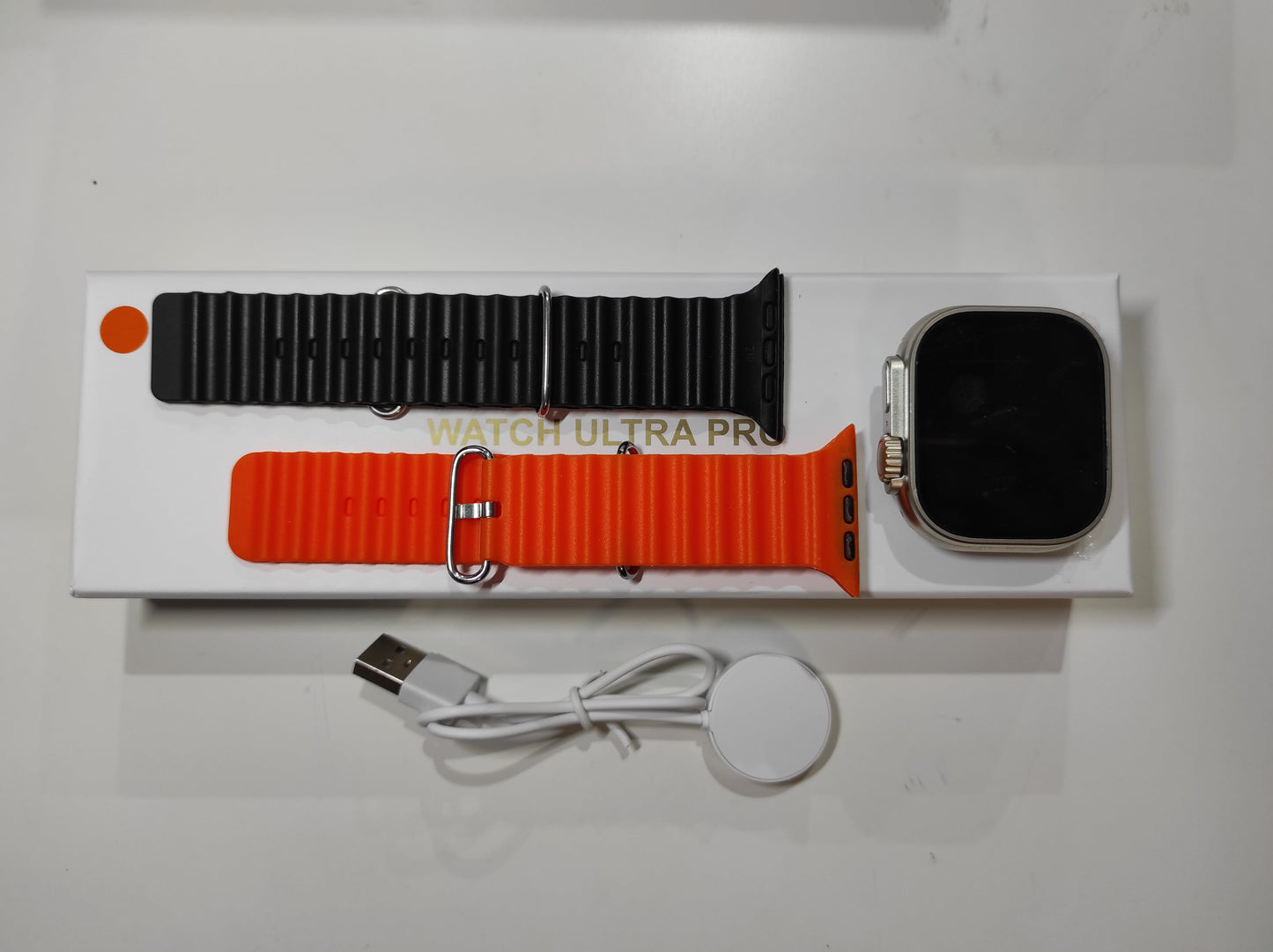 ENVÍO GRATIS | Smartwatch Ultra Pro con 2 correas ( negro + naranja )