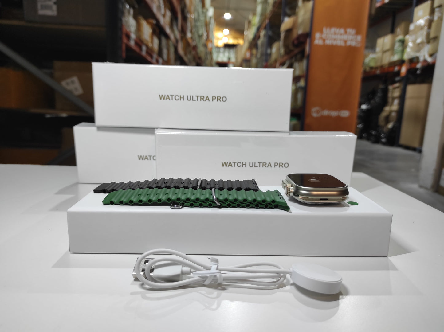 ENVÍO GRATIS | Smartwatch Ultra Pro con 2 correas ( negro + verde )