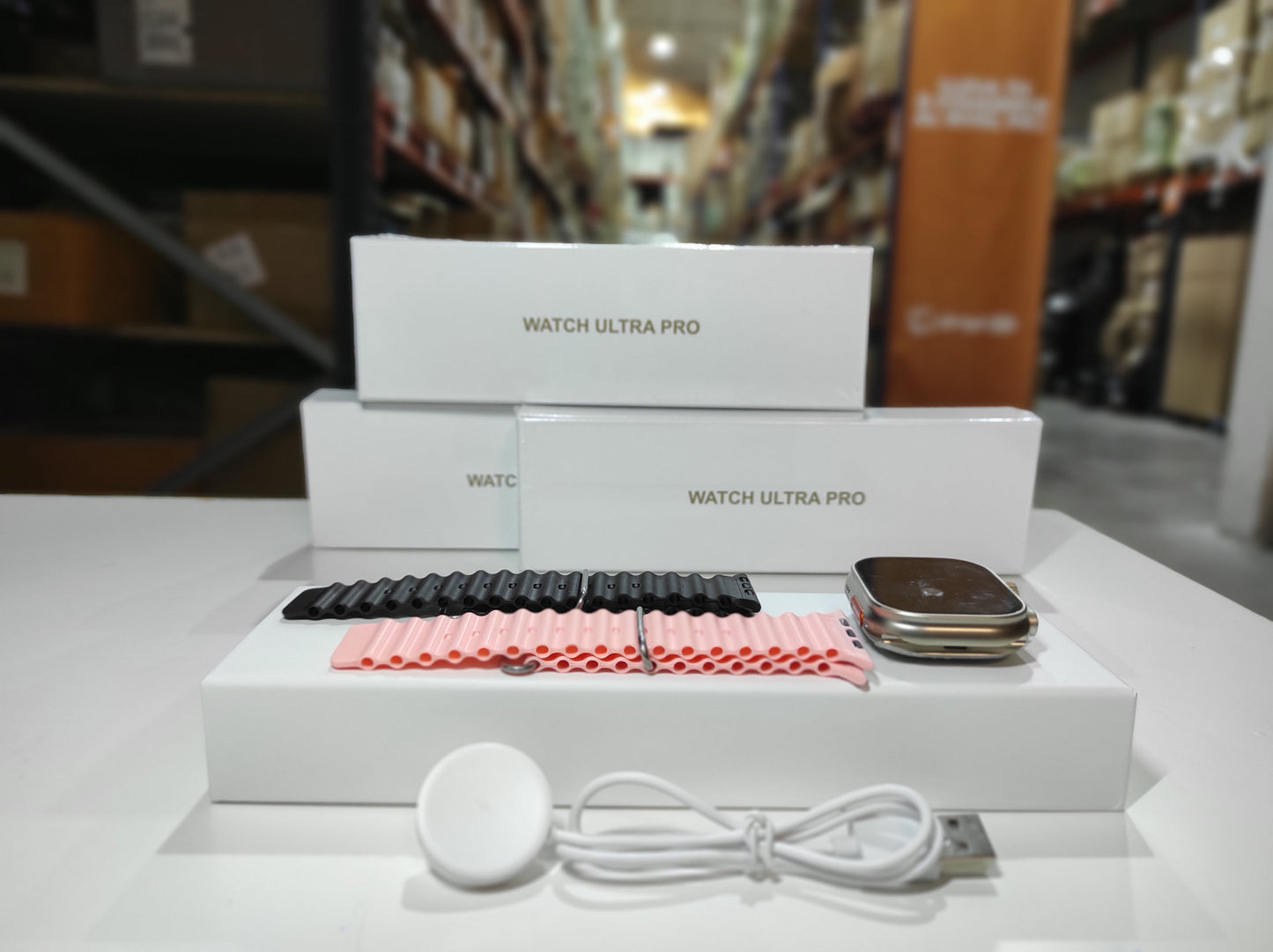 ENVÍO GRATIS | Smartwatch Ultra Pro con 2 correas ( negro + rosa )