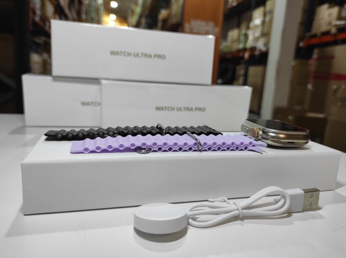 ENVÍO GRATIS | Smartwatch Ultra Pro con 2 correas ( negro + morado )