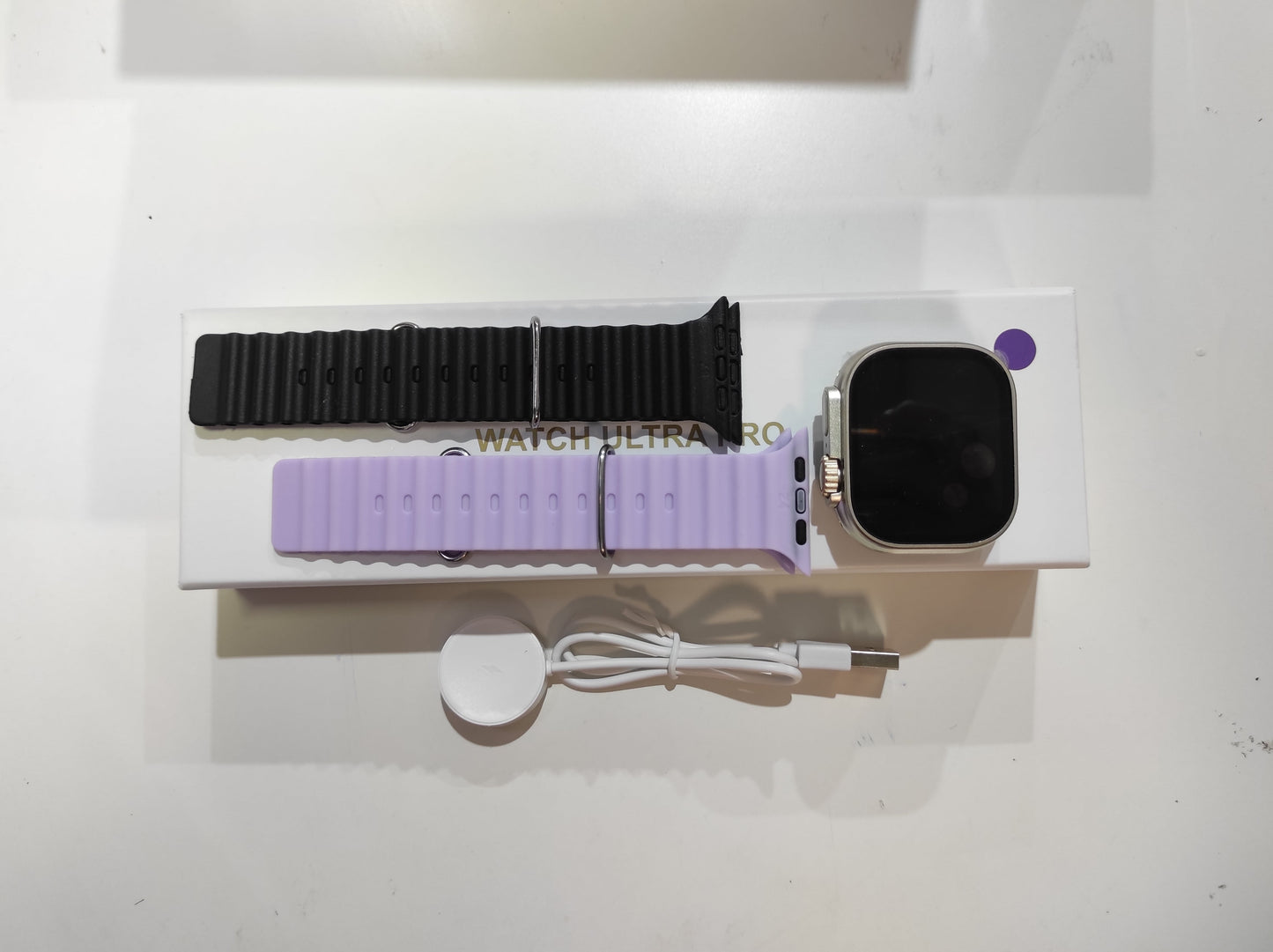 ENVÍO GRATIS | Smartwatch Ultra Pro con 2 correas ( negro + morado )
