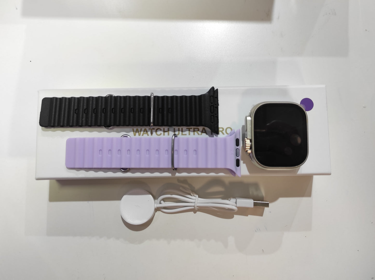 ENVÍO GRATIS | Smartwatch Ultra Pro con 2 correas ( negro + morado )