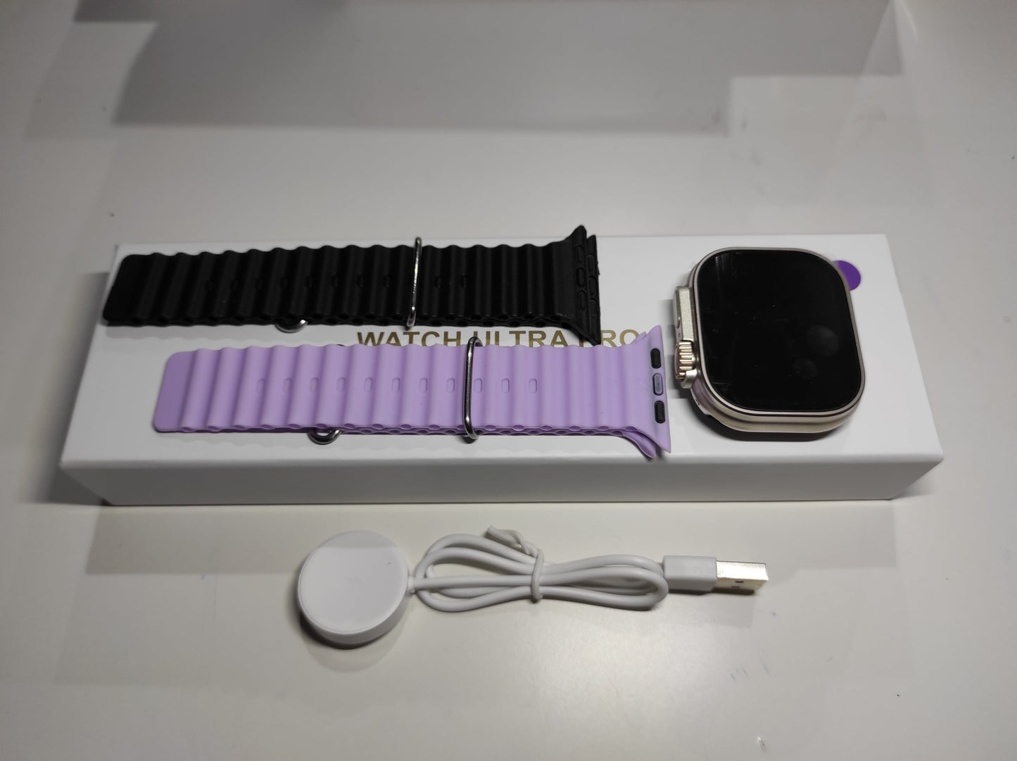 ENVÍO GRATIS | Smartwatch Ultra Pro con 2 correas ( negro + morado )