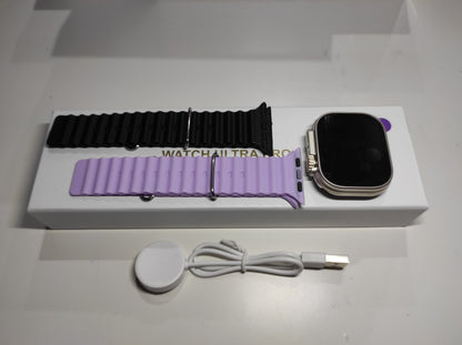 ENVÍO GRATIS | Smartwatch Ultra Pro con 2 correas ( negro + morado )