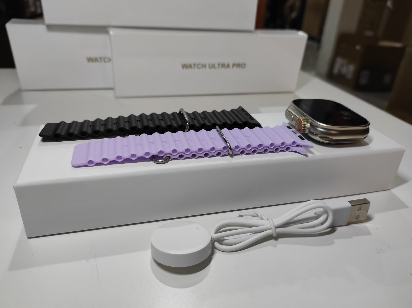 ENVÍO GRATIS | Smartwatch Ultra Pro con 2 correas ( negro + morado )