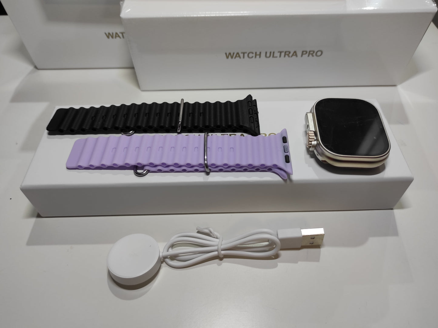 ENVÍO GRATIS | Smartwatch Ultra Pro con 2 correas ( negro + morado )