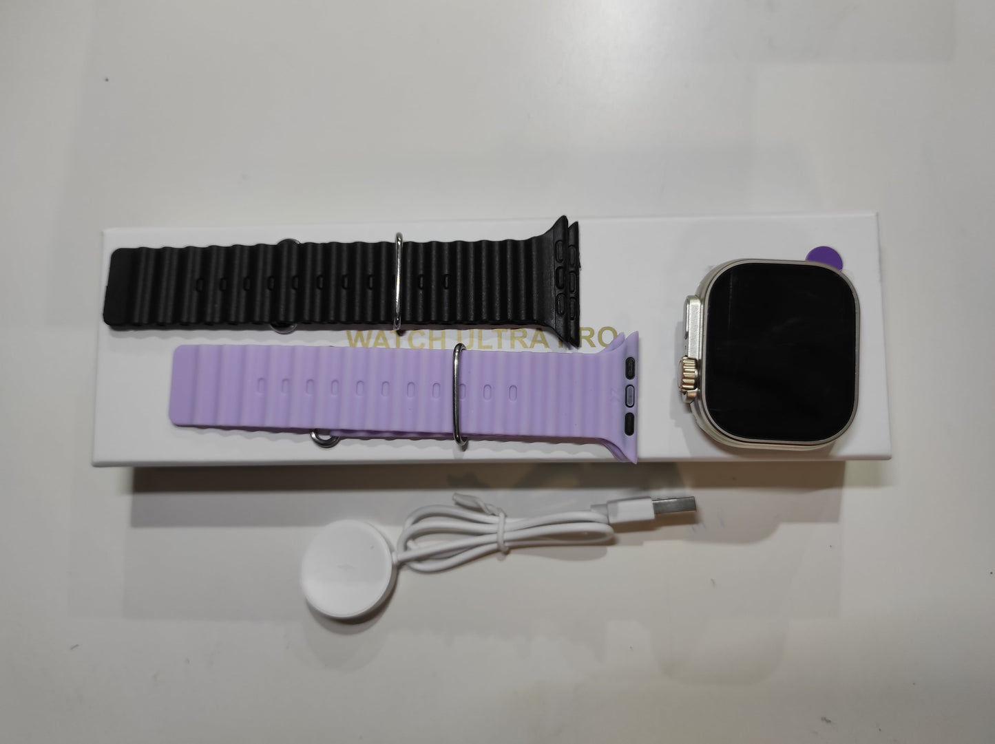 ENVÍO GRATIS | Smartwatch Ultra Pro con 2 correas ( negro + morado )