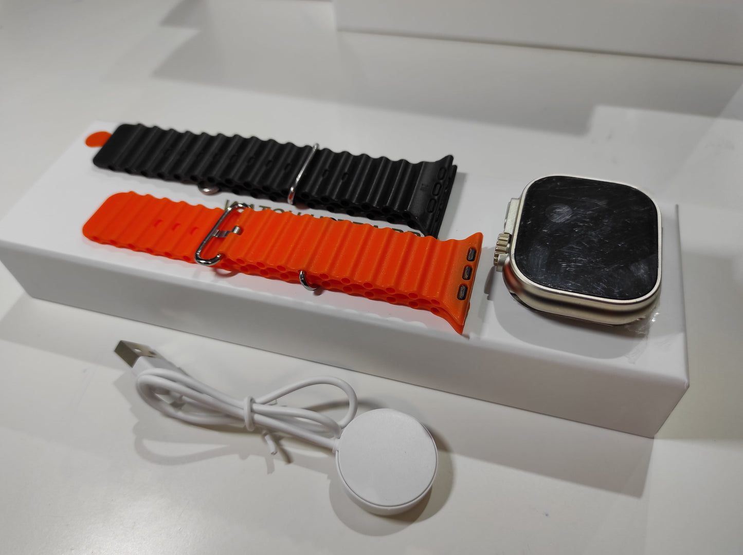 ENVÍO GRATIS | Smartwatch Ultra Pro con 2 correas ( negro + naranja )