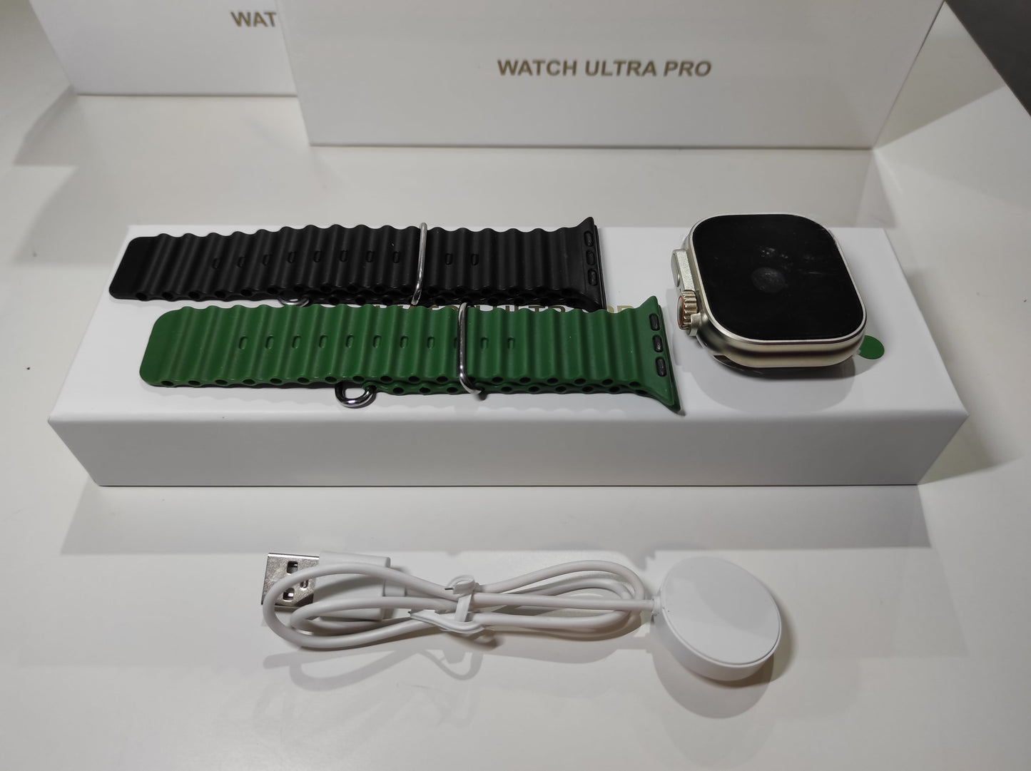 ENVÍO GRATIS | Smartwatch Ultra Pro con 2 correas ( negro + verde )