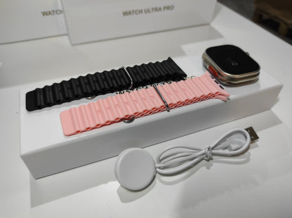 ENVÍO GRATIS |  Smartwatch Ultra Pro con 2 correas ( negro + rosa )