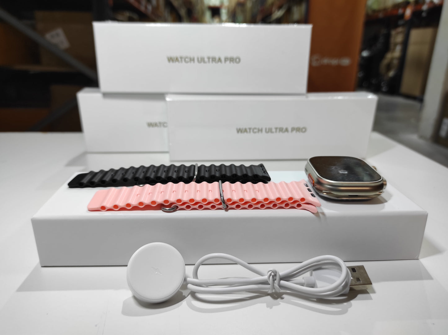 ENVÍO GRATIS |  Smartwatch Ultra Pro con 2 correas ( negro + rosa )